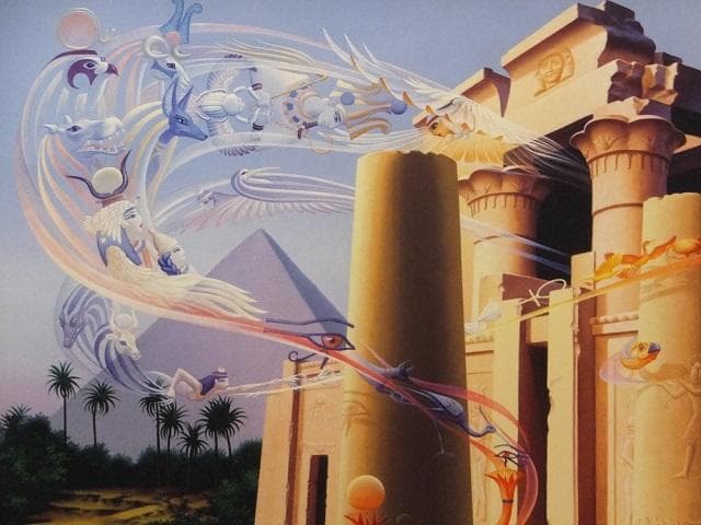 イレーヌ・メイヤー　直筆サイン『魂の叫び』ミクストメディア 大判 1127C