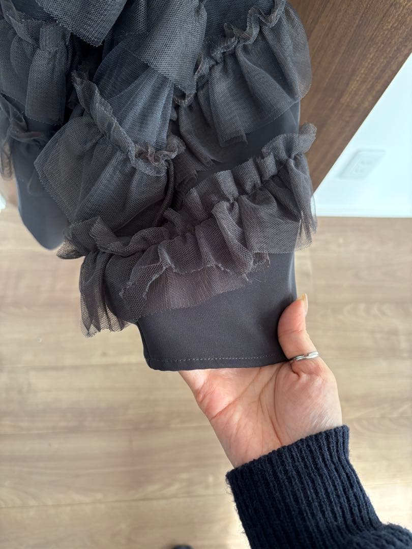 スーツ・フォーマル・ドレス et.UNIVER Transparent hem setup dress