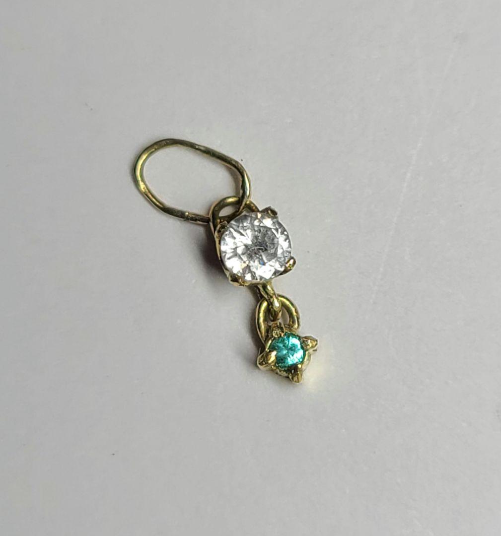 美しいペンダントトップです★ダイヤモンド&バターリャパライバトルマリン18K★