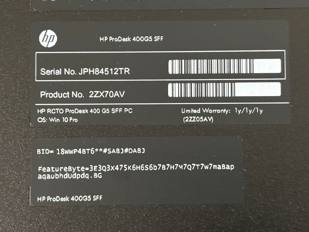 Windowsデスクトップ HP Pro 400 G5 SFF / i5-8500 /Windows11