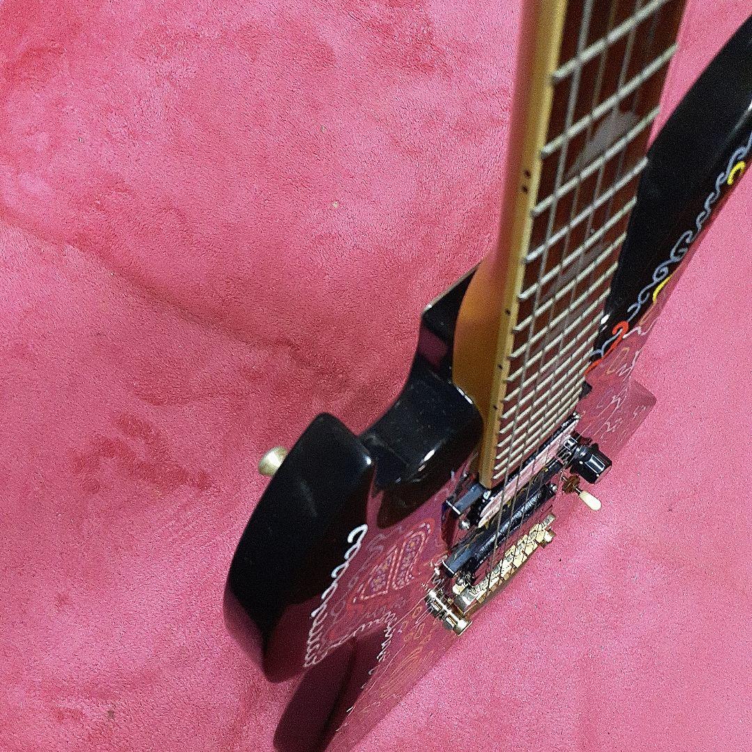 【良・美・レア品】紅炎ペイント。hideモデル。モッキンバードエレキギター。