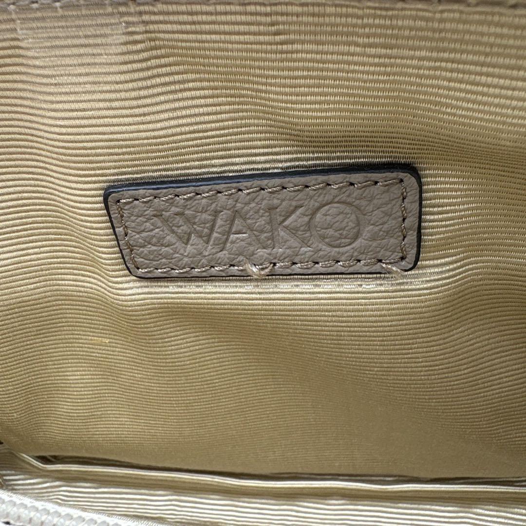 極美品 銀座和光 WAKO レザー 2way ショルダーバッグ