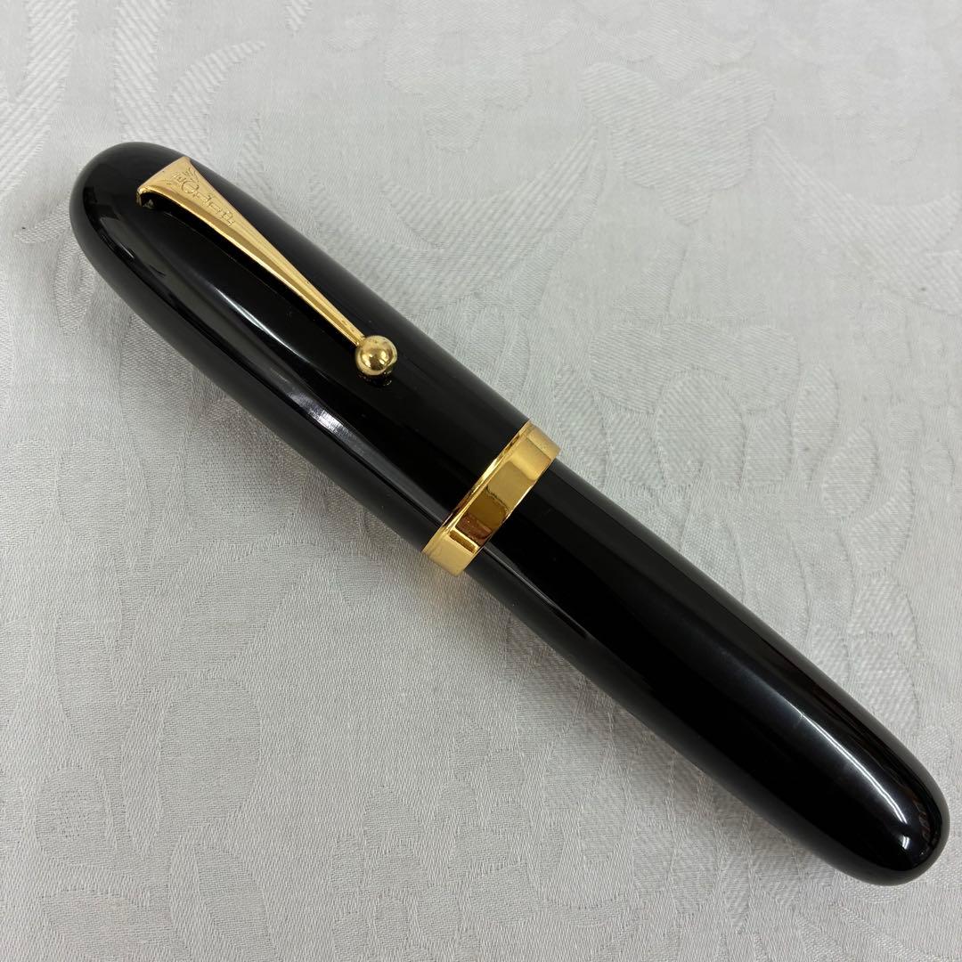 万年筆 極太 筆記具 ブラック クリップ FOUNTAIN PEN JUMBO