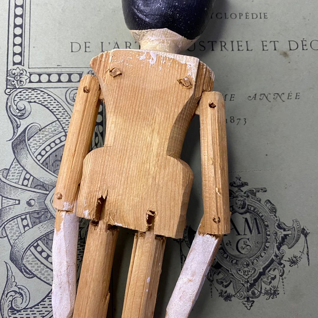 アンティーク 木製人形 ペグドール ペニードール