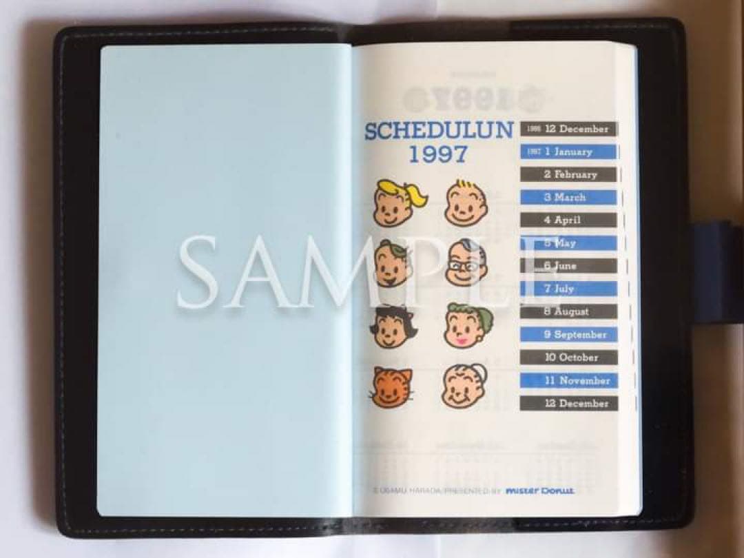 ミスタードーナツ オサムグッズ「原田 治 スケジュール帳（1997年製）」