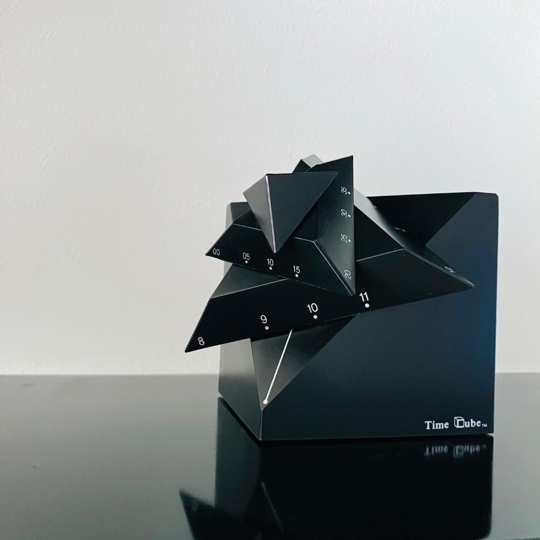 【4D Design inc. 】タイムキューブ 置き時計 ポストモダン