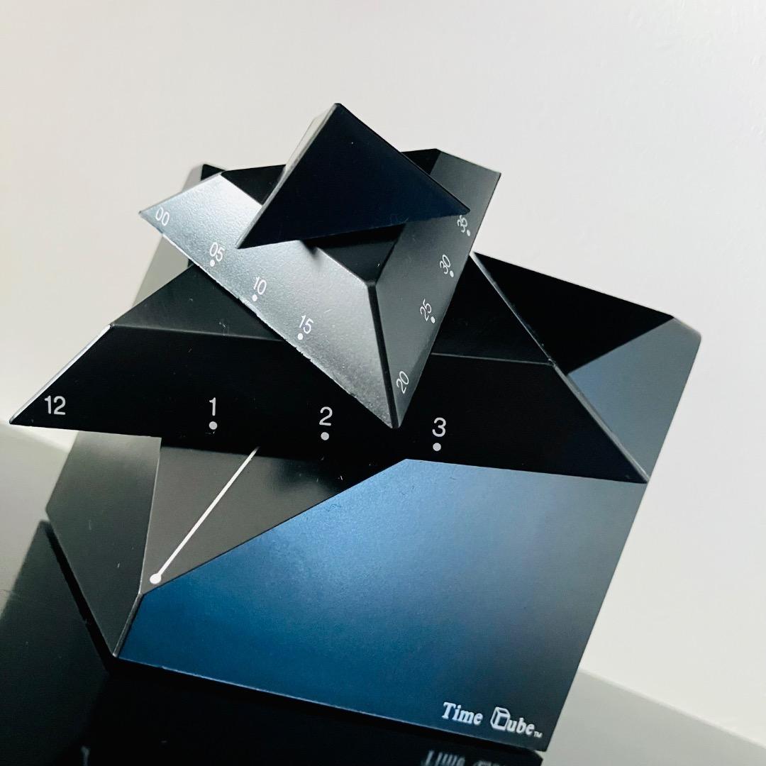 【4D Design inc. 】タイムキューブ 置き時計 ポストモダン