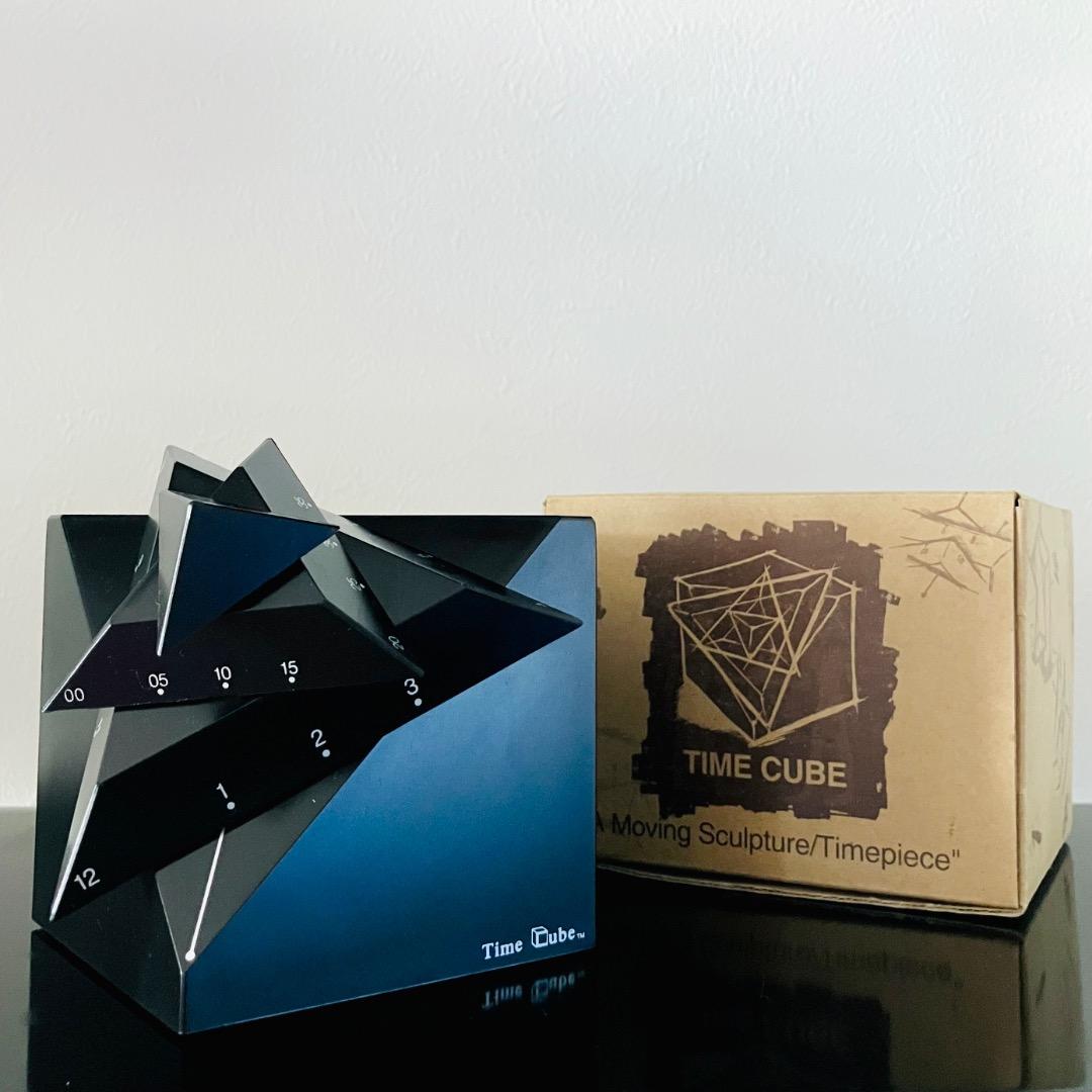 【4D Design inc. 】タイムキューブ 置き時計 ポストモダン