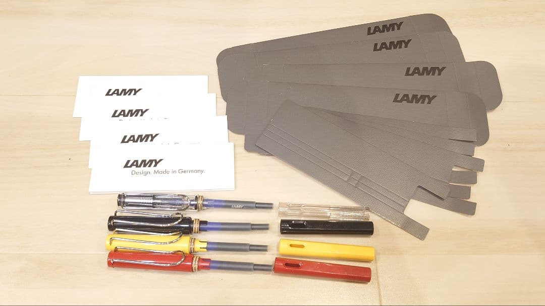LAMY サファリ 万年筆 4本セット 箱付き