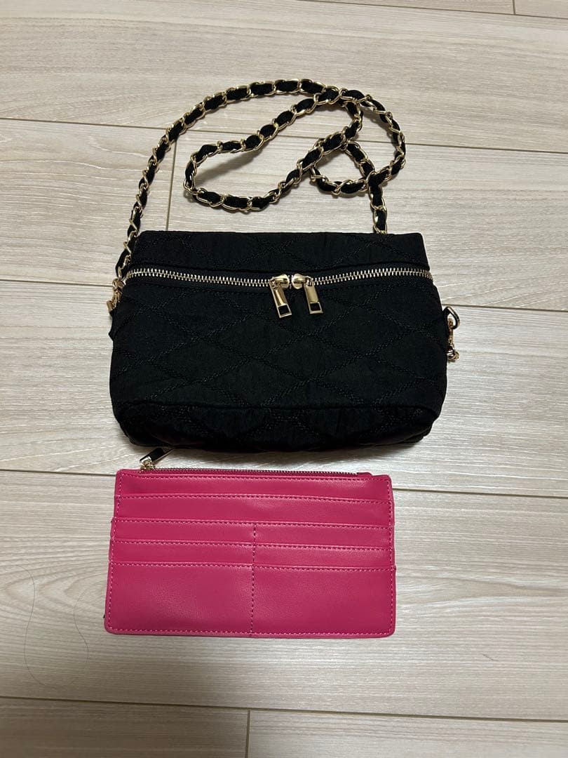 【最終SALE】ソレイル　バニティバック　黒