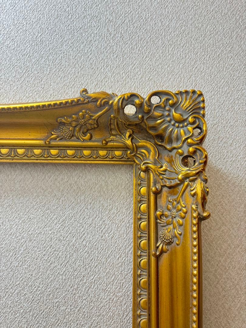【レア】1m超え 巨大 金フレーム 額縁 アンティーク調
