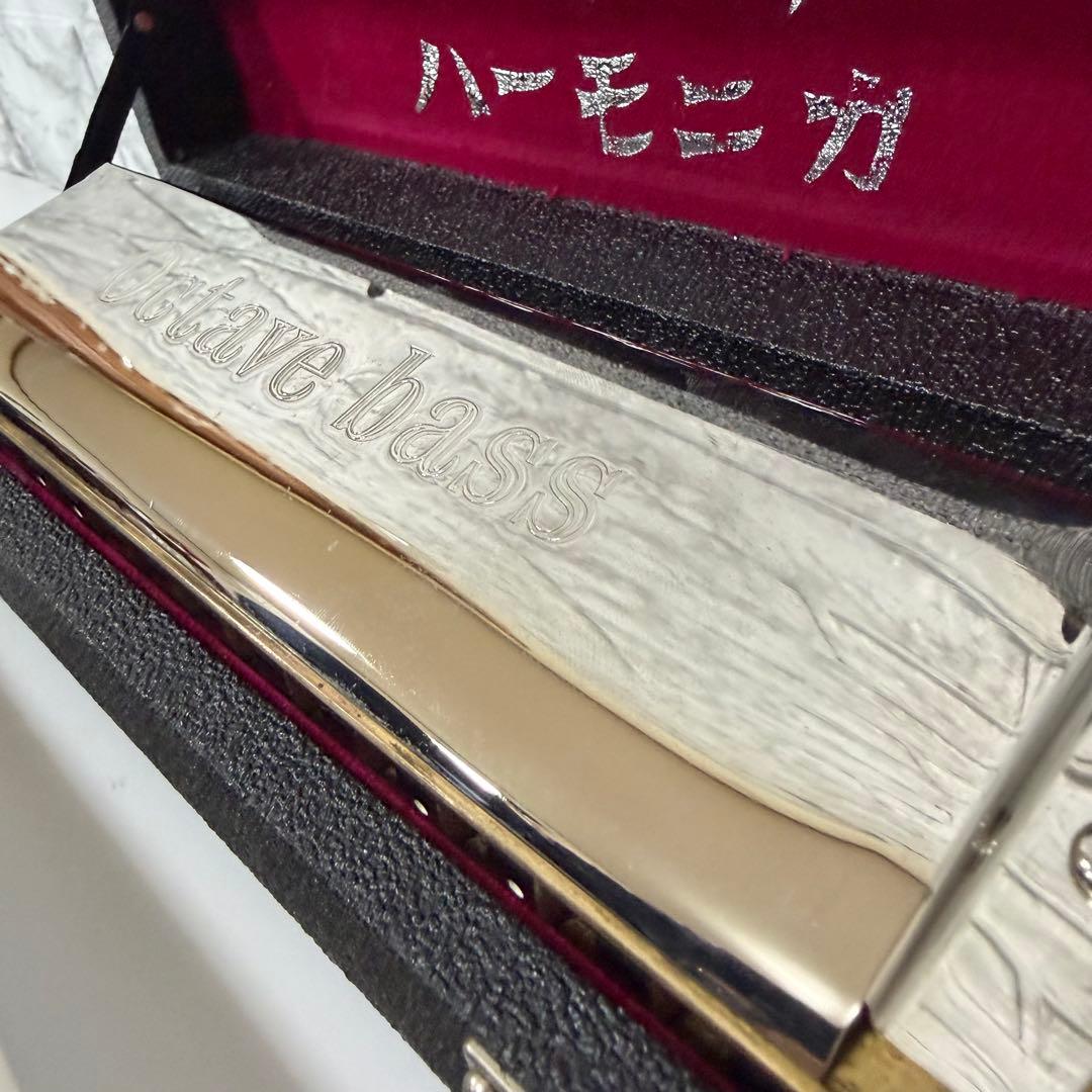 TOMBO トンボ　オクターブバスハーモニカ　アンサンブルハーモニカ　ケース付き