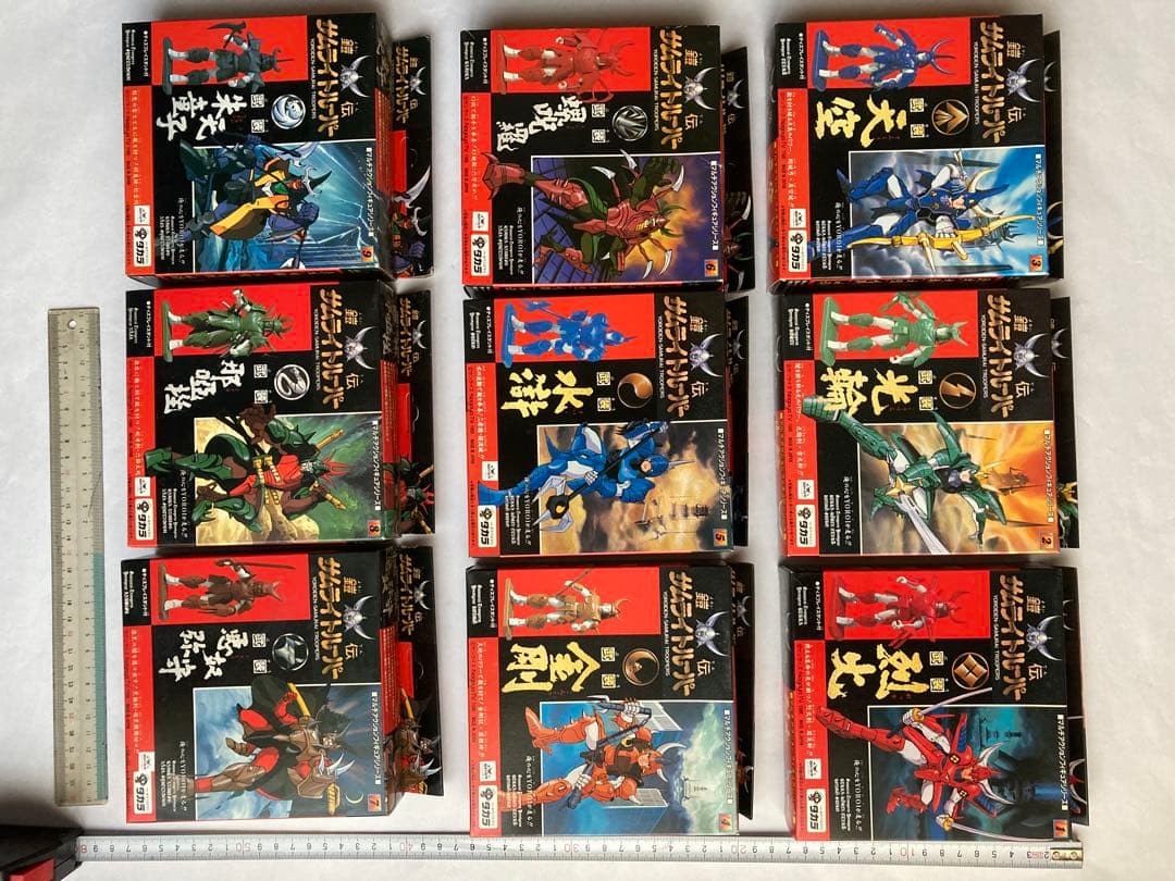 鎧伝サムライトルーパー　マルチアクションフィギュアシリーズ全9種完全コンプリート