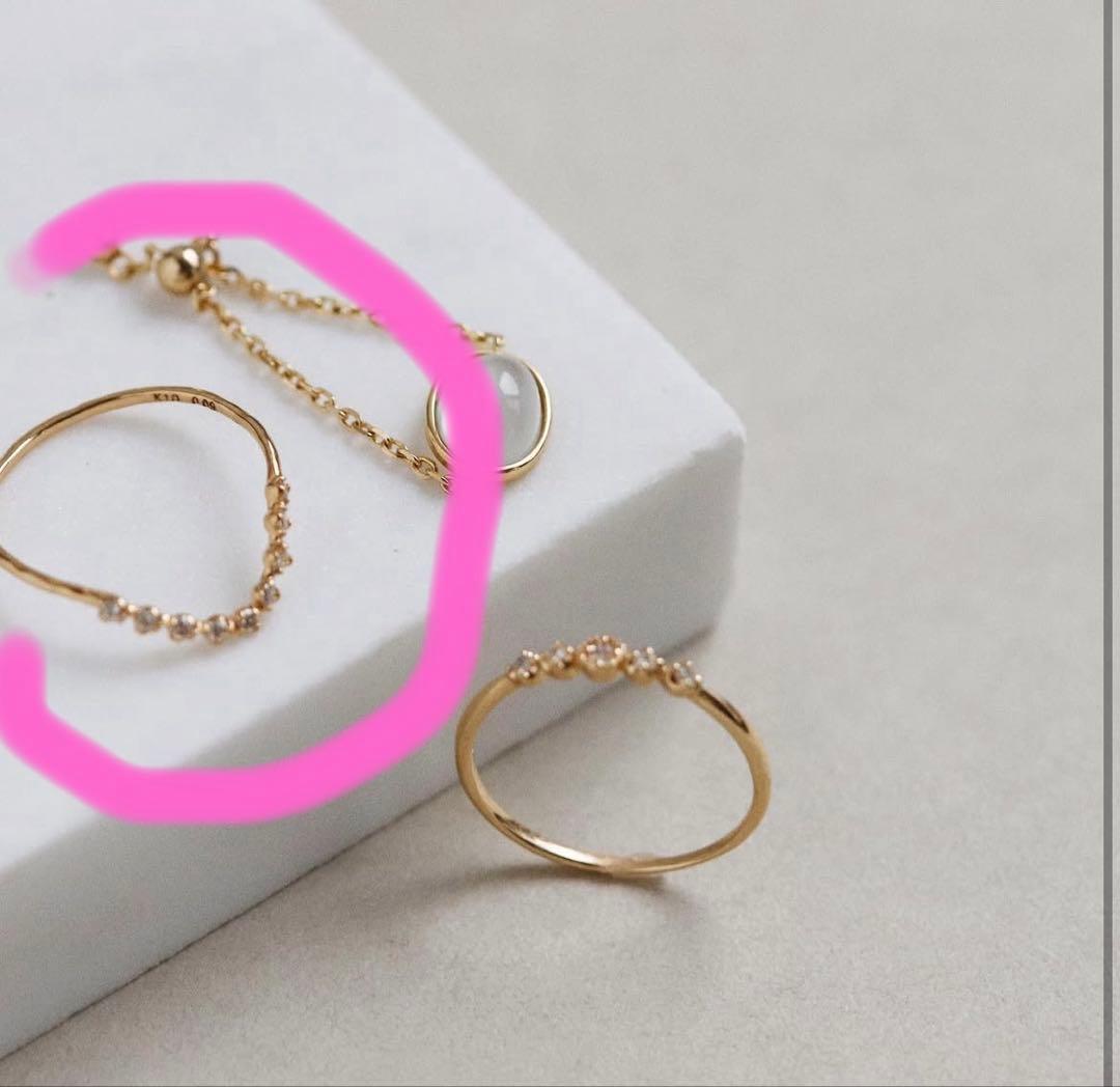 シエナロゼ　SIENA ROSE スーリール9粒ダイヤ 9号