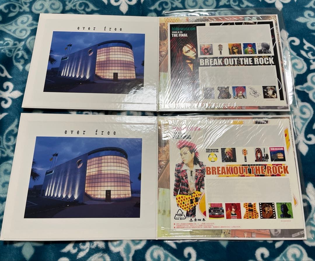 hide ハードカバー冊子 シールステッカー 2種類セット