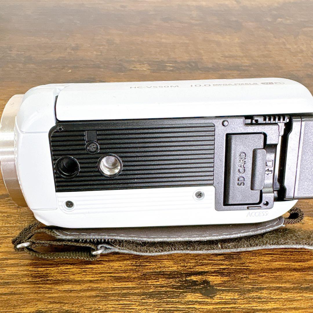 ＃【ジャンク品】Panasonic HC-V550M ビデオカメラ　ホワイト