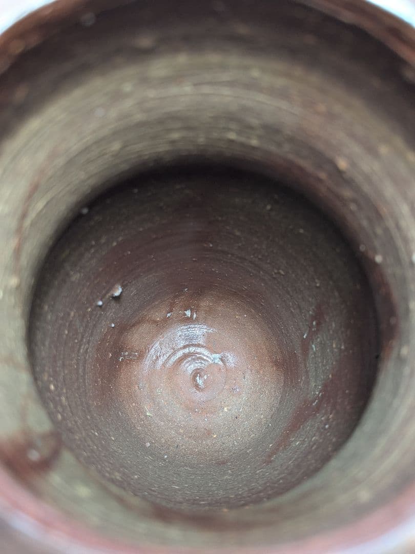 岡山県重要無形文化財 藤原建 備前焼 花入 共箱共布 花器 花瓶 フラワーベース