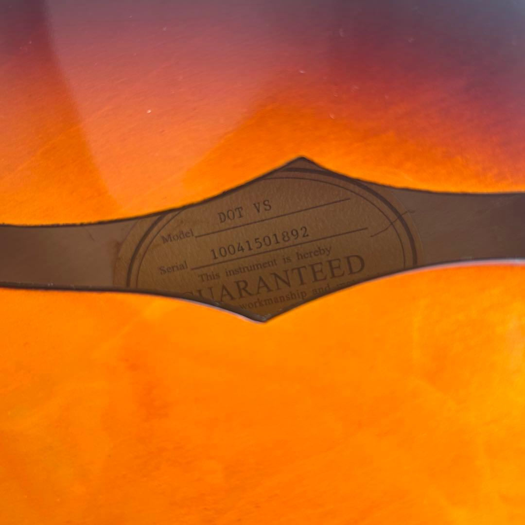 Epiphone dot VS セミアコ エピフォン ドット エレキギター