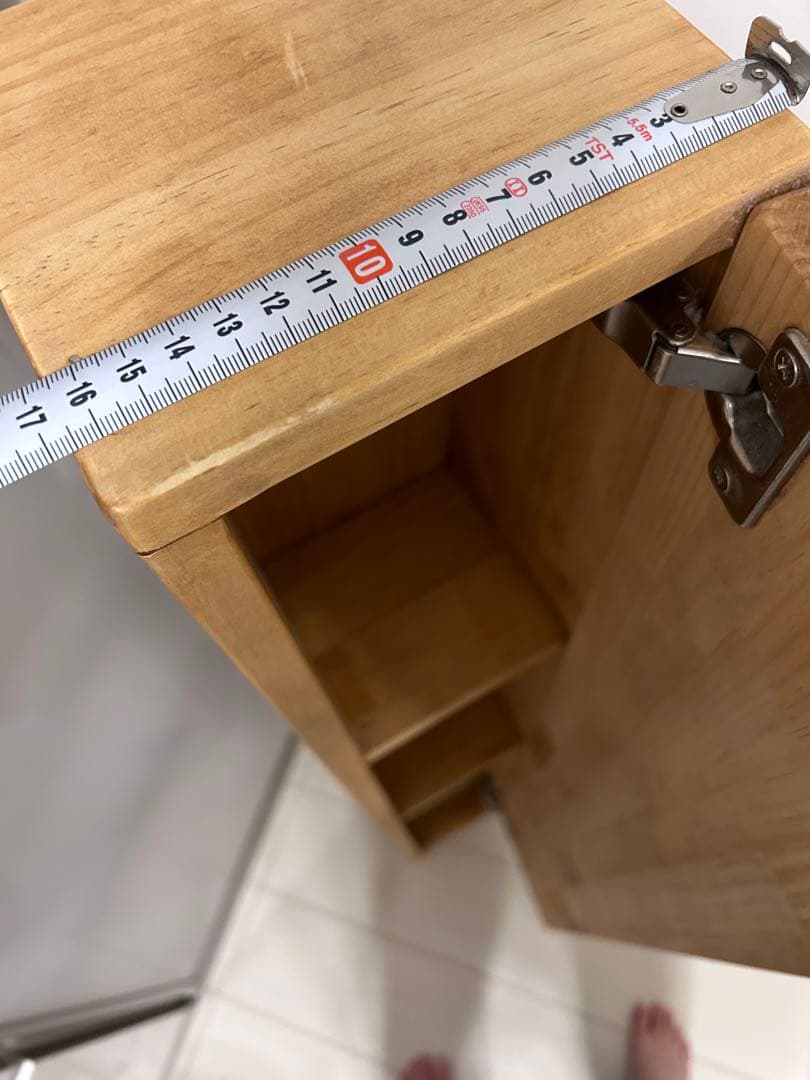 最終値下げ　隙間収納　トイレ収納　木製チェスト