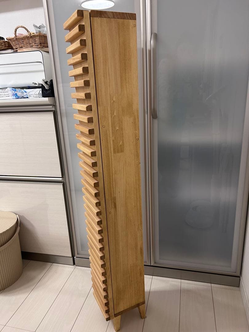 最終値下げ　隙間収納　トイレ収納　木製チェスト