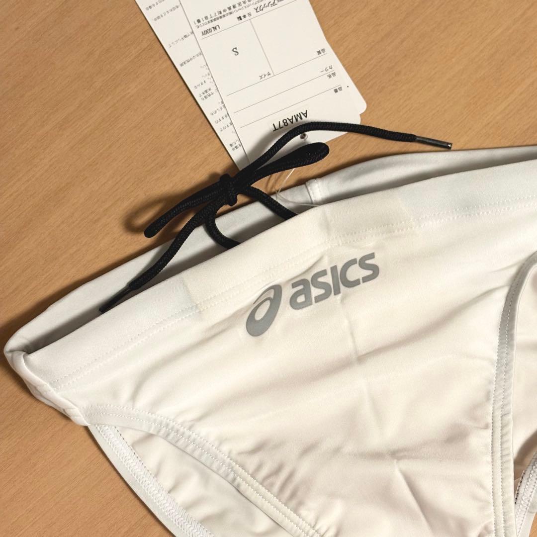 【新品】asics AMA87T 競パン ホワイト ハイドロCD 競泳水着