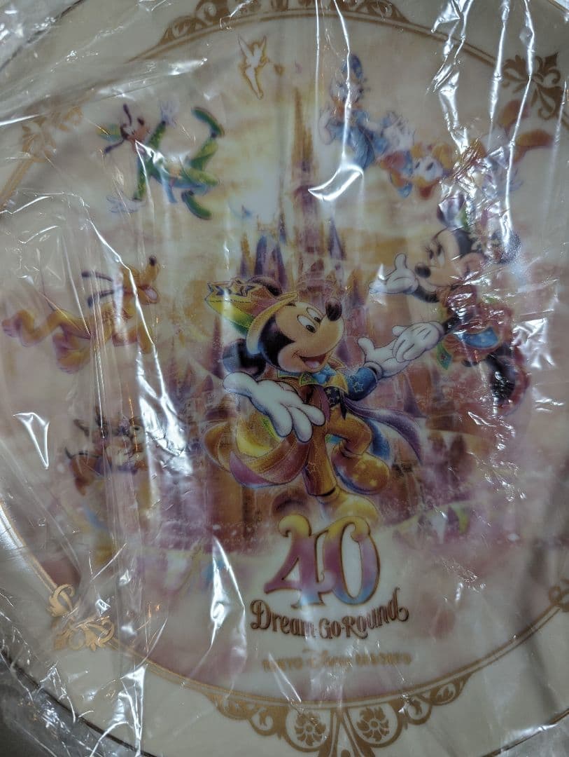 DISNEY 40周年 絵皿