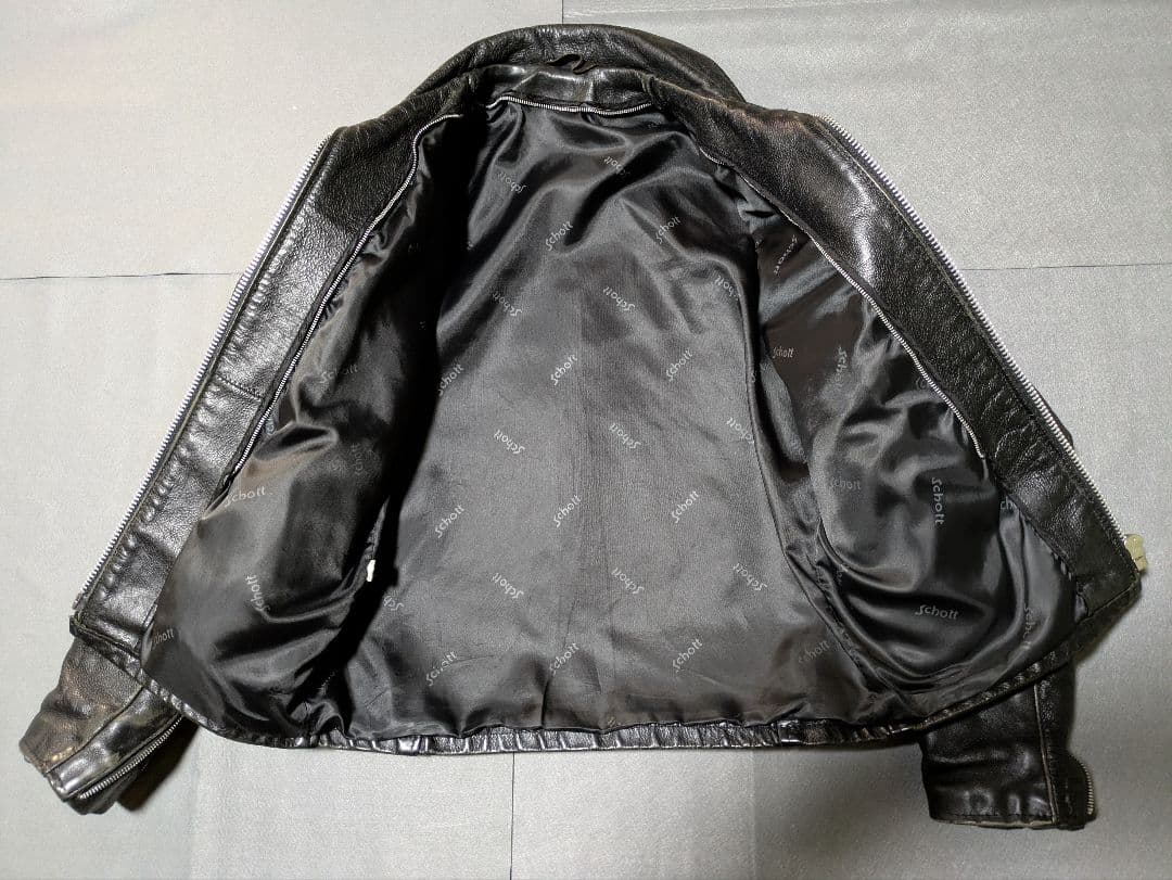 Schott　ライダース　シングル 38