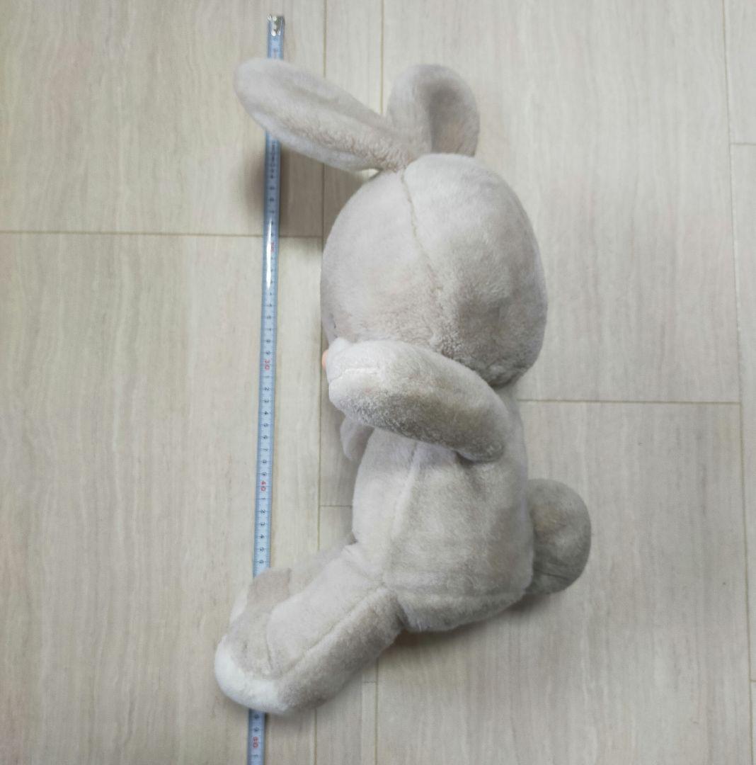 ぬいぐるみ　大　うさぎ　グレー　吉徳　昭和　レトロ　平成