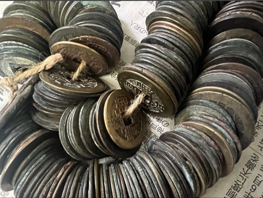中国古銭 古銭まとめ 清朝銭　約1500g★古銭・穴銭 雍正 康熙福 乾隆・嘉慶