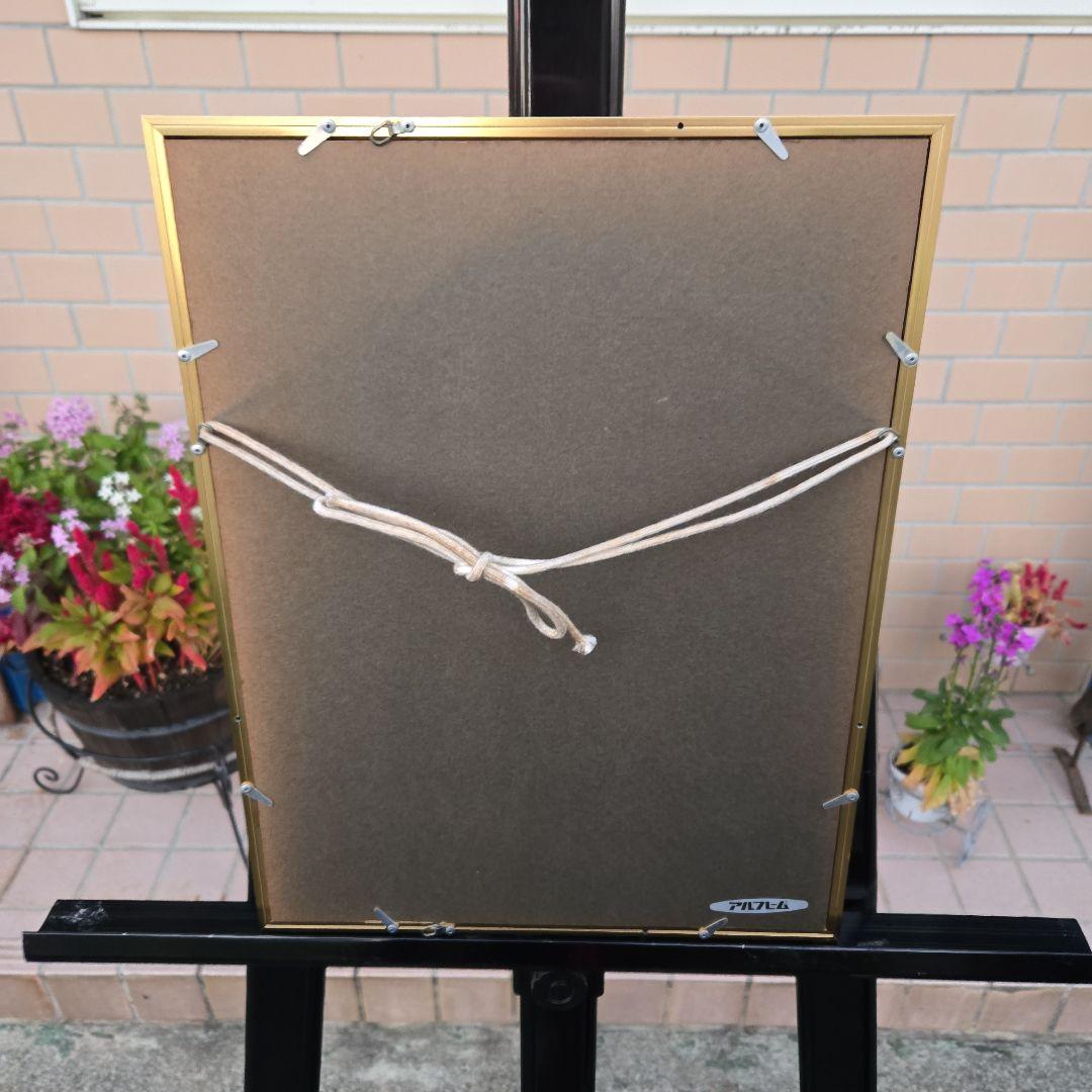 素敵な街並みの版画　 リトグラフ