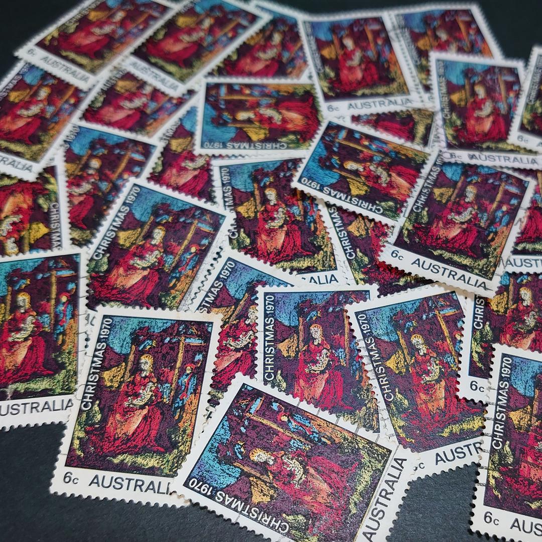 【現品のみ】オーストラリア★クリスマス切手 1970