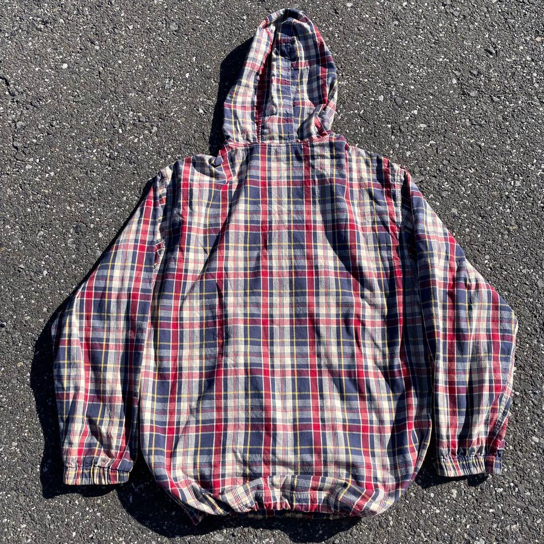 90s J.CREW ジェイクルー コットン アノラック パーカー チェック