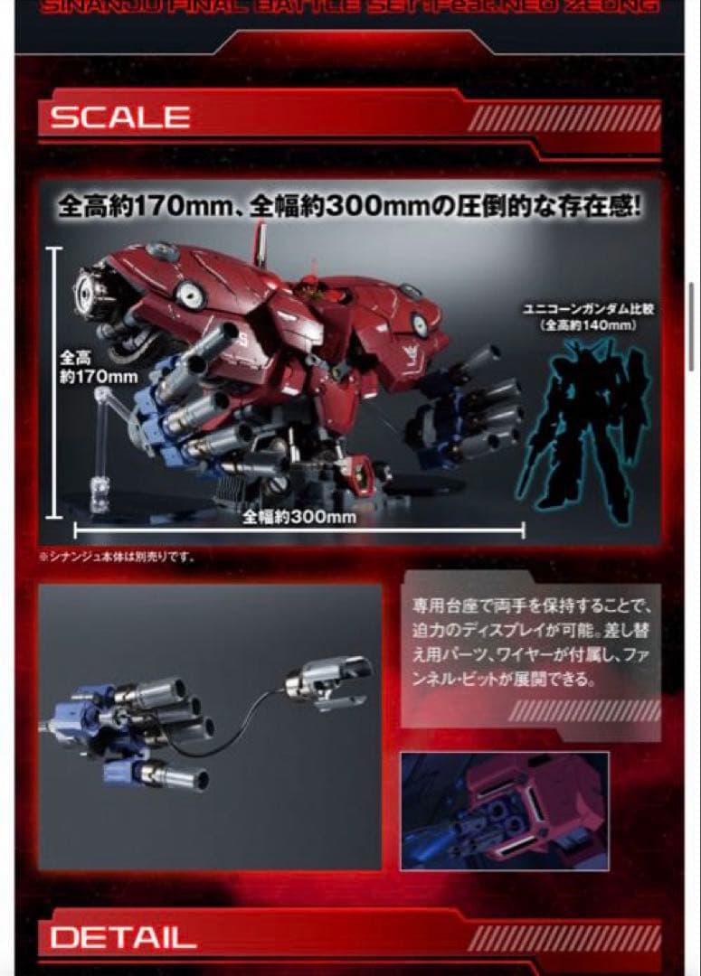 ROBOT魂 シナンジュ FINAL BATTLE SET：ネオ・ジオング