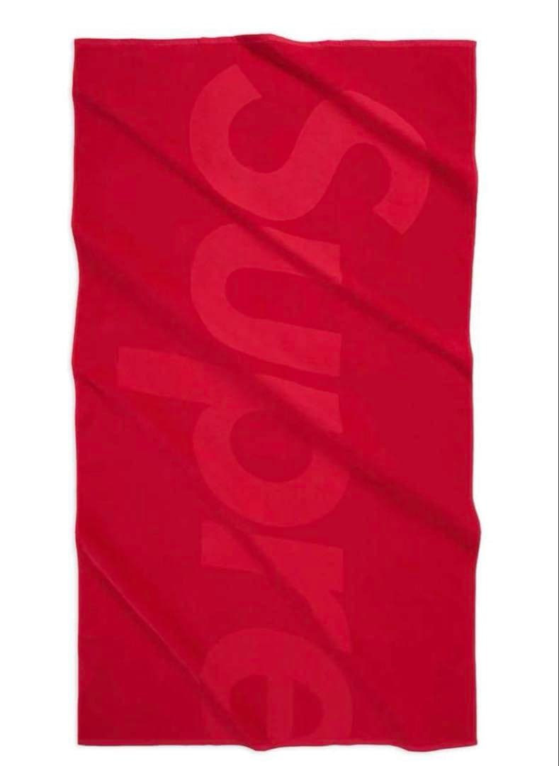 Supreme 24SS Tonal Logo Towel Red レッド