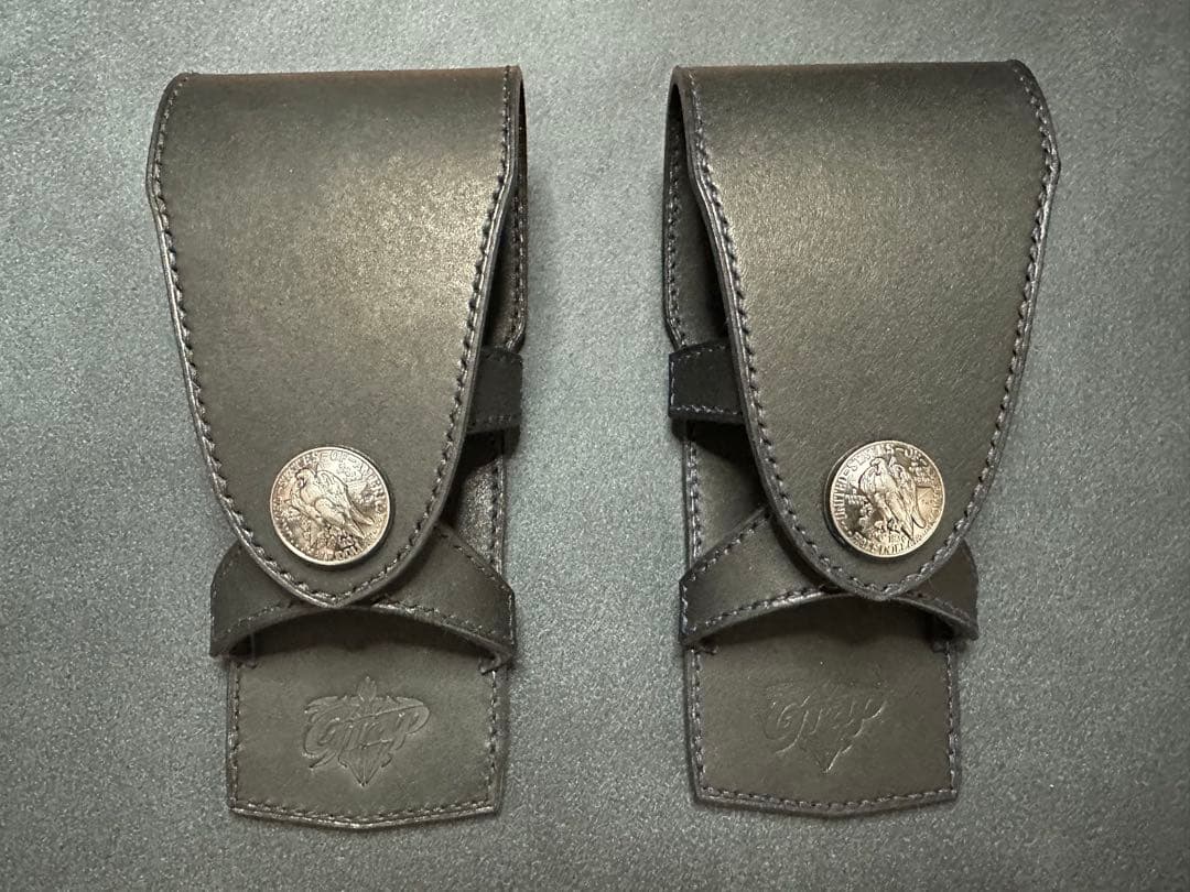 ゆうま⭐︎ダーツケースカバー（黒、ステッチ:黒）