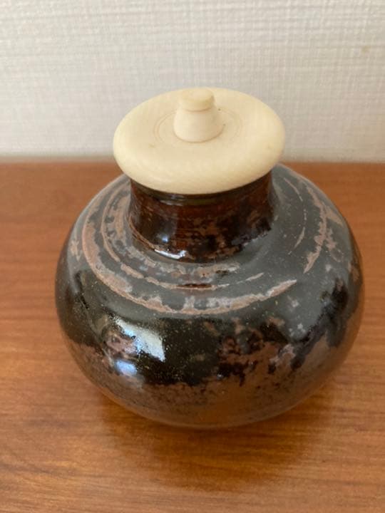 茶入　唐物　早苗丸壺写　大名物木津喜楽作