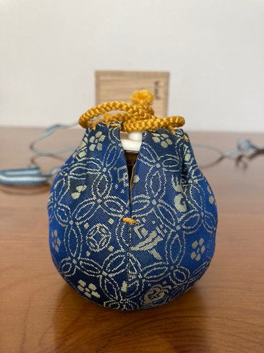 茶入　唐物　早苗丸壺写　大名物木津喜楽作