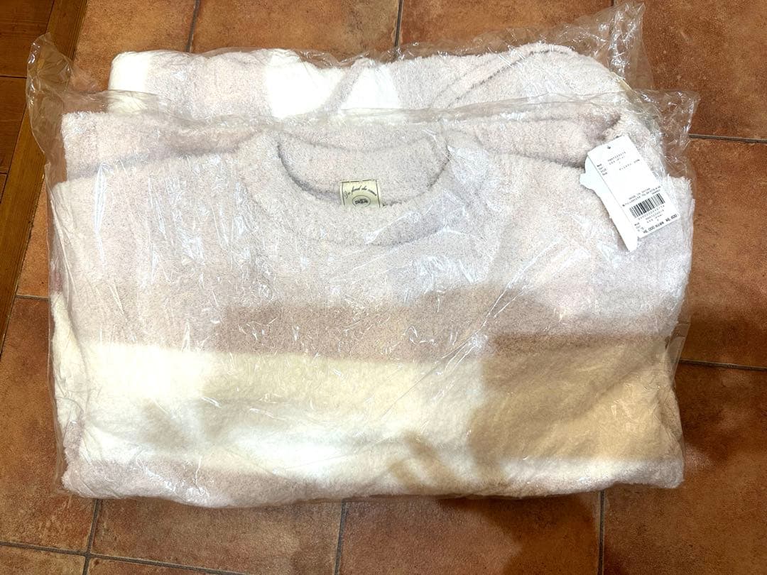 gelato pique パウダートリムボーダールームウェアセット ピンク