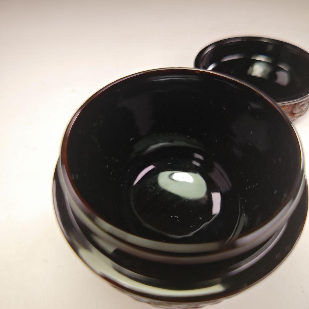 ウ208 棗『三野原晃一作』『村上堆朱　　棗　共箱』茶道具　茶器　茶入