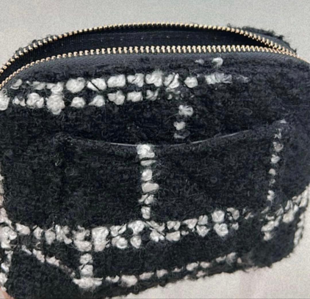 CHANEL ツイードチェックショルダーバッグ　非売品　ノベルティグッズ