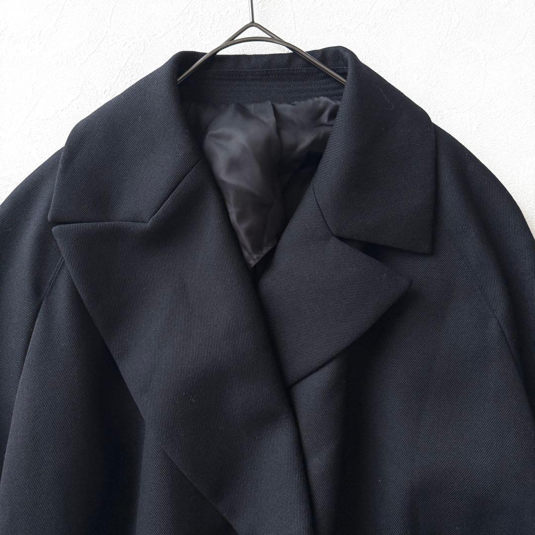 2398Z ほぼ新品ドレステリア ベルテッドコート ロング ウール 定価9.7万