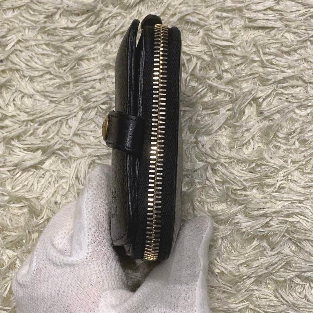 イルビゾンテ 二つ折り財布 手帳型 レザー ブラック ユニセックス