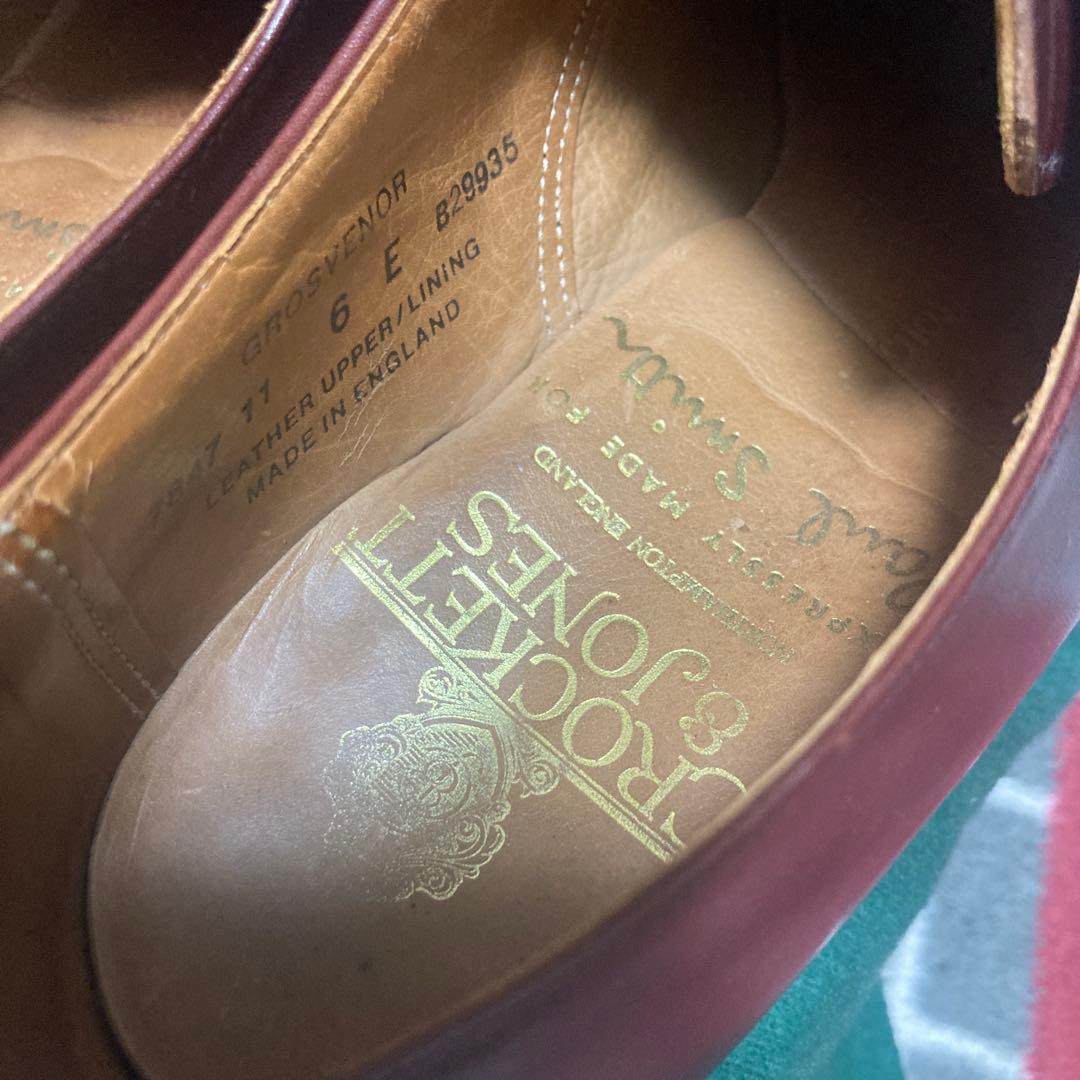 ポールスミス別注クロケットandジョーンズ製シングルモンク