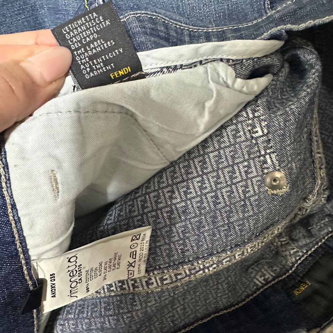 新品未使用 FENDI フェンディ ズッカ キッズ デニムパンツ 10A 150