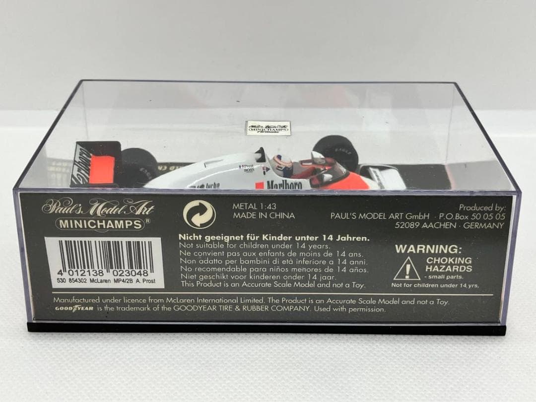 ★1/43★マルボロ マクラーレン MP4/2B TAGターボ★A.プロスト★