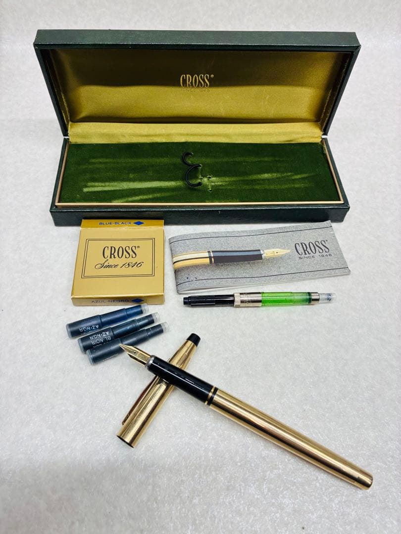 USA 70年代 CROSS クロス 10金張り ペン先585 14K 万年筆