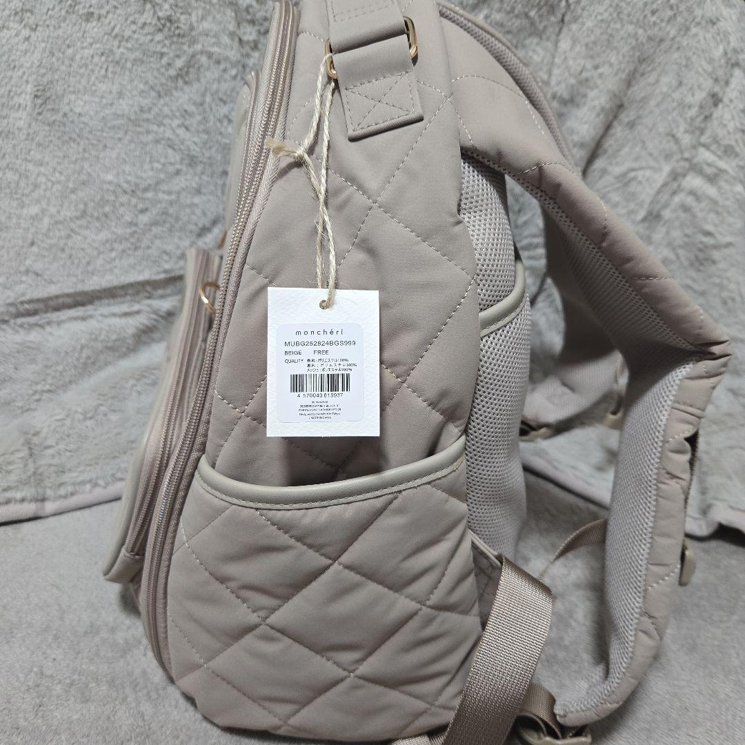 moncheri撥水ドームキルティングリュック