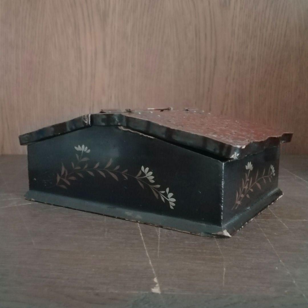 木製　手提げ箱　漆仕上げ　津軽塗　江戸　明治　和骨董　アンティーク