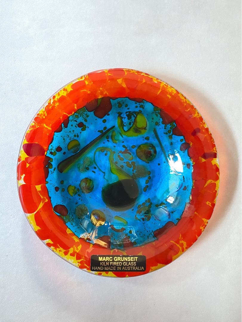 オーストラリア アンティーク ビンテージ 器 ガラス クリア 地球 太陽 新品