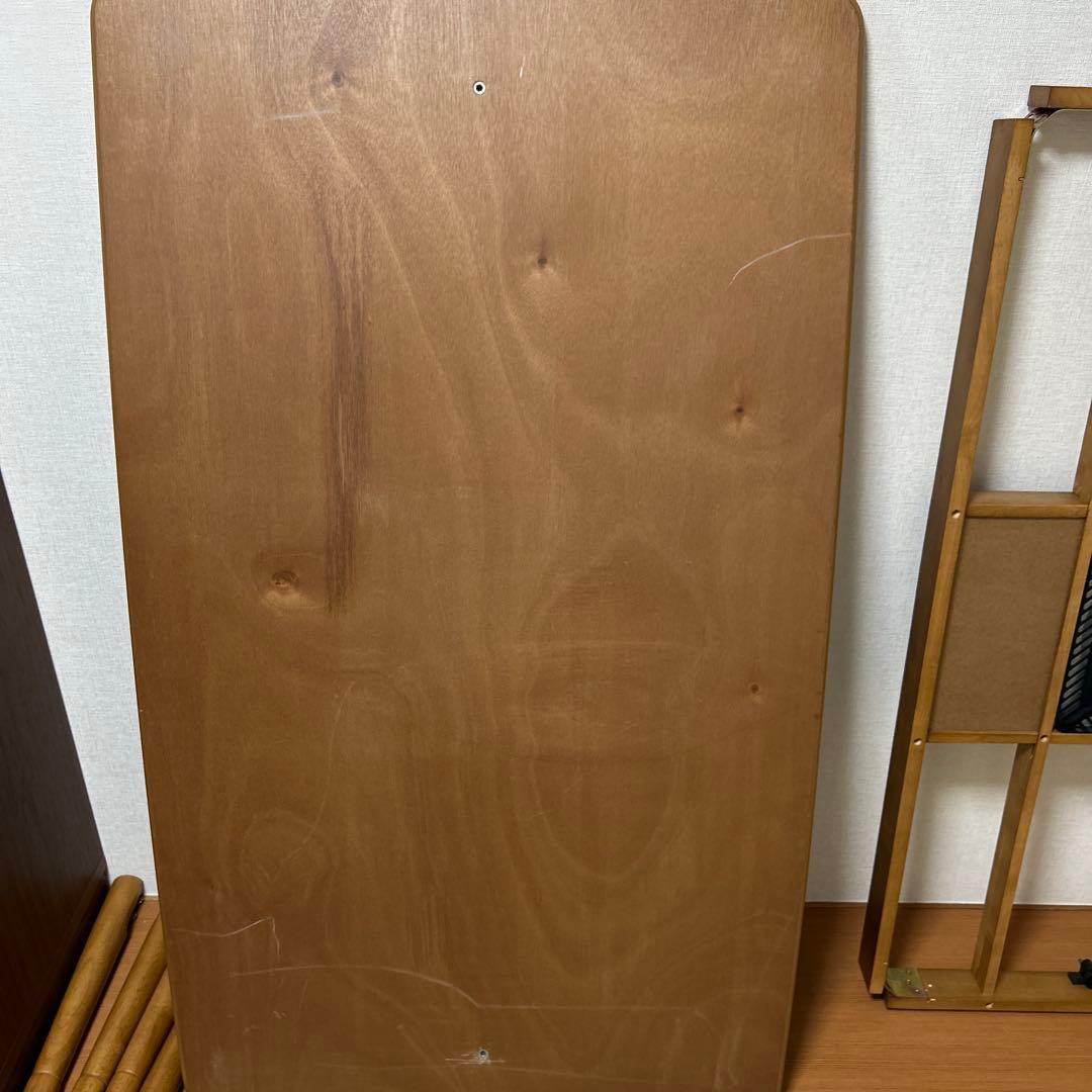 4段階で高さが変えられる 高さ調整こたつテーブル 長方形(80×135cm)